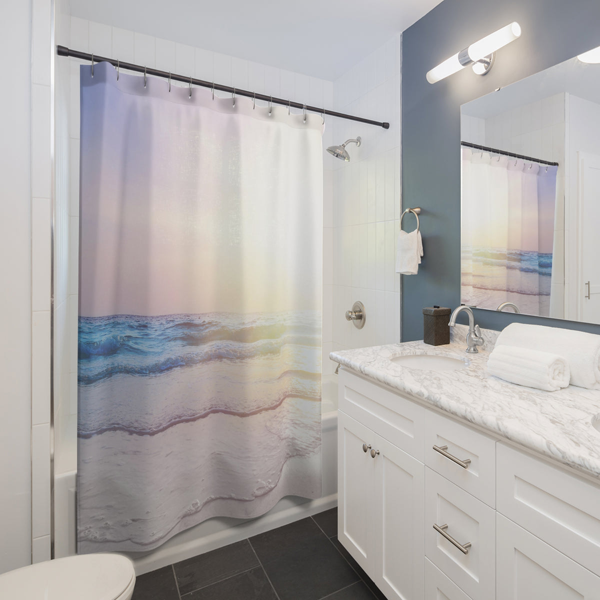 Dreamy Ocean Sunset Shower Curtain