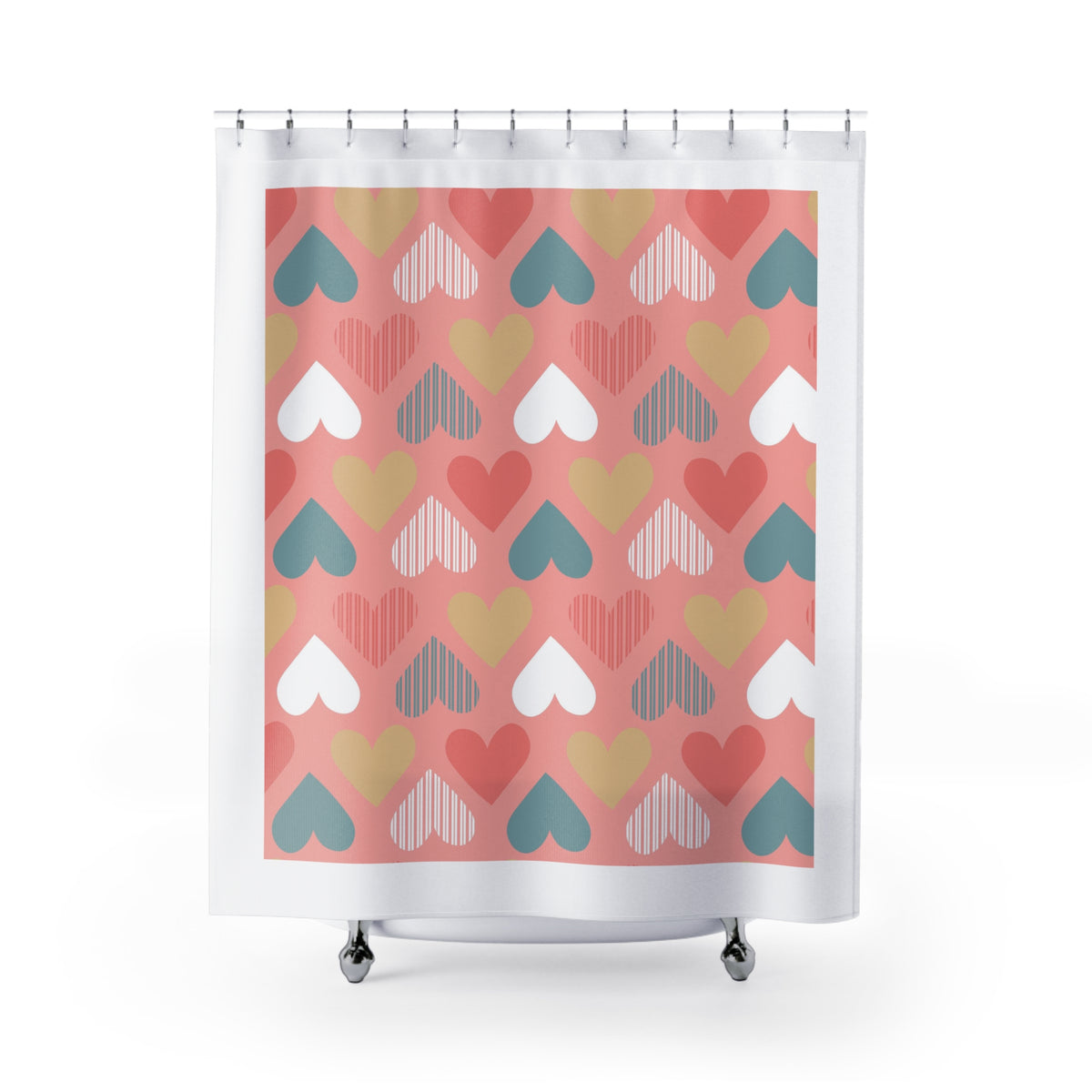 Valentine Hearts Shower Curtain