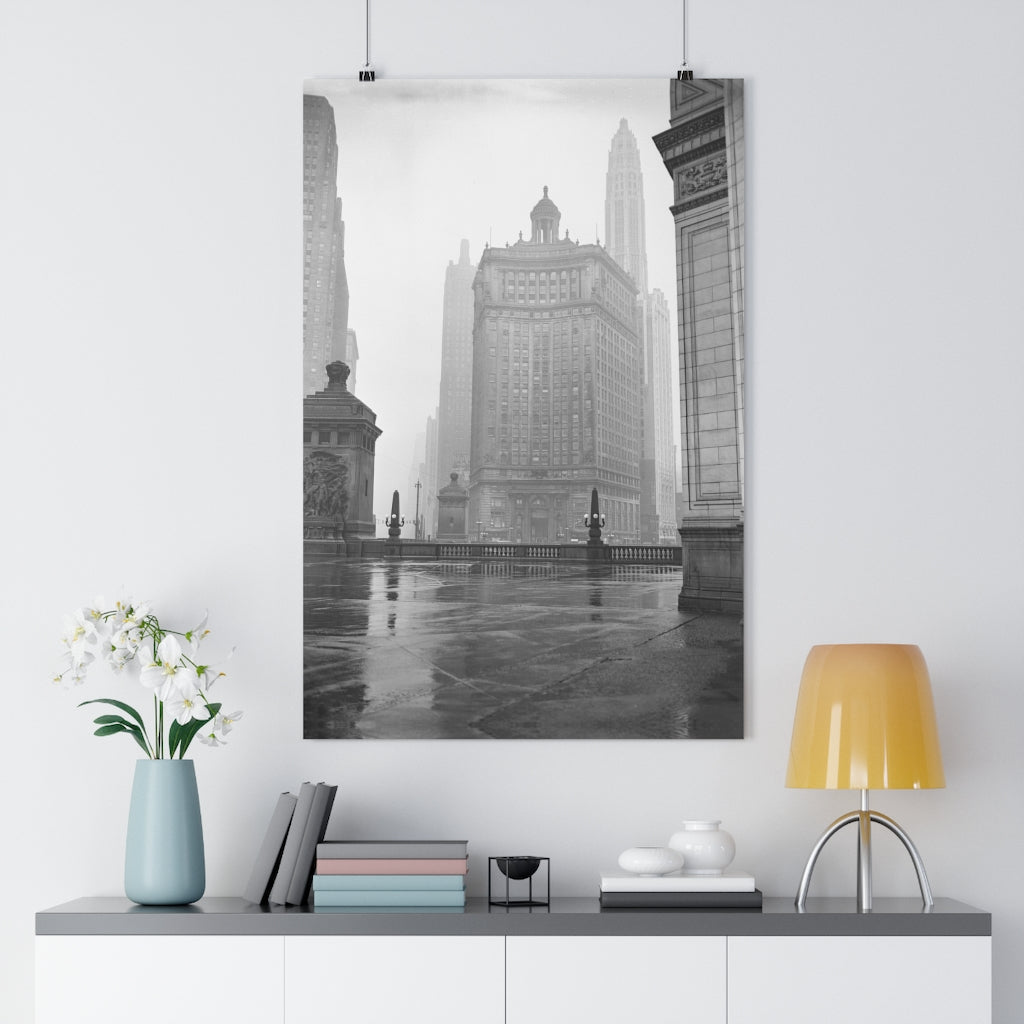 Winter Chicago Fog - Giclée Art Print
