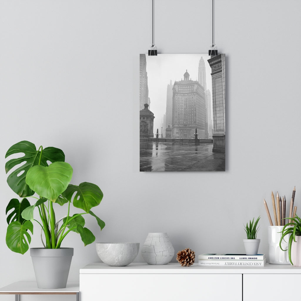 Winter Chicago Fog - Giclée Art Print