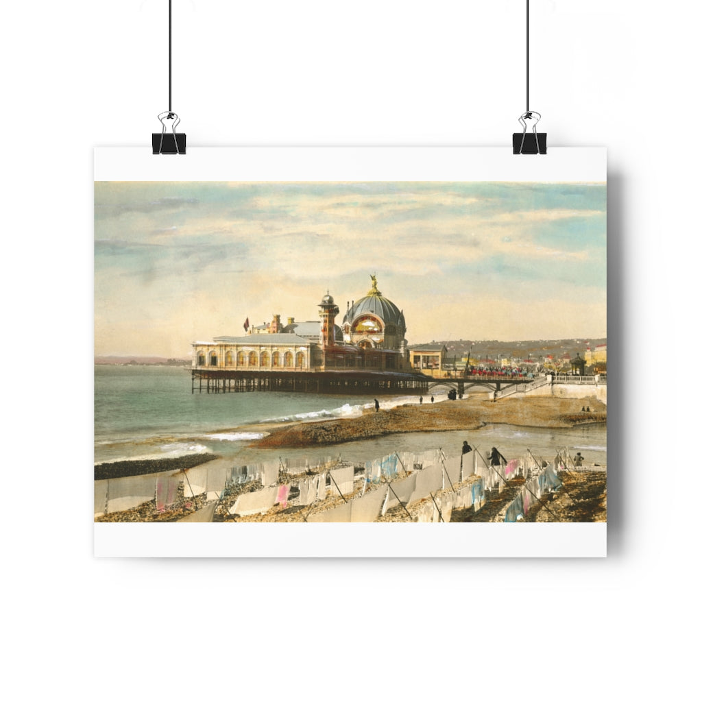 Vintage French Pier Giclée Art Print