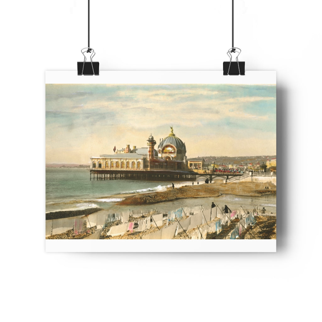 Vintage French Pier Giclée Art Print