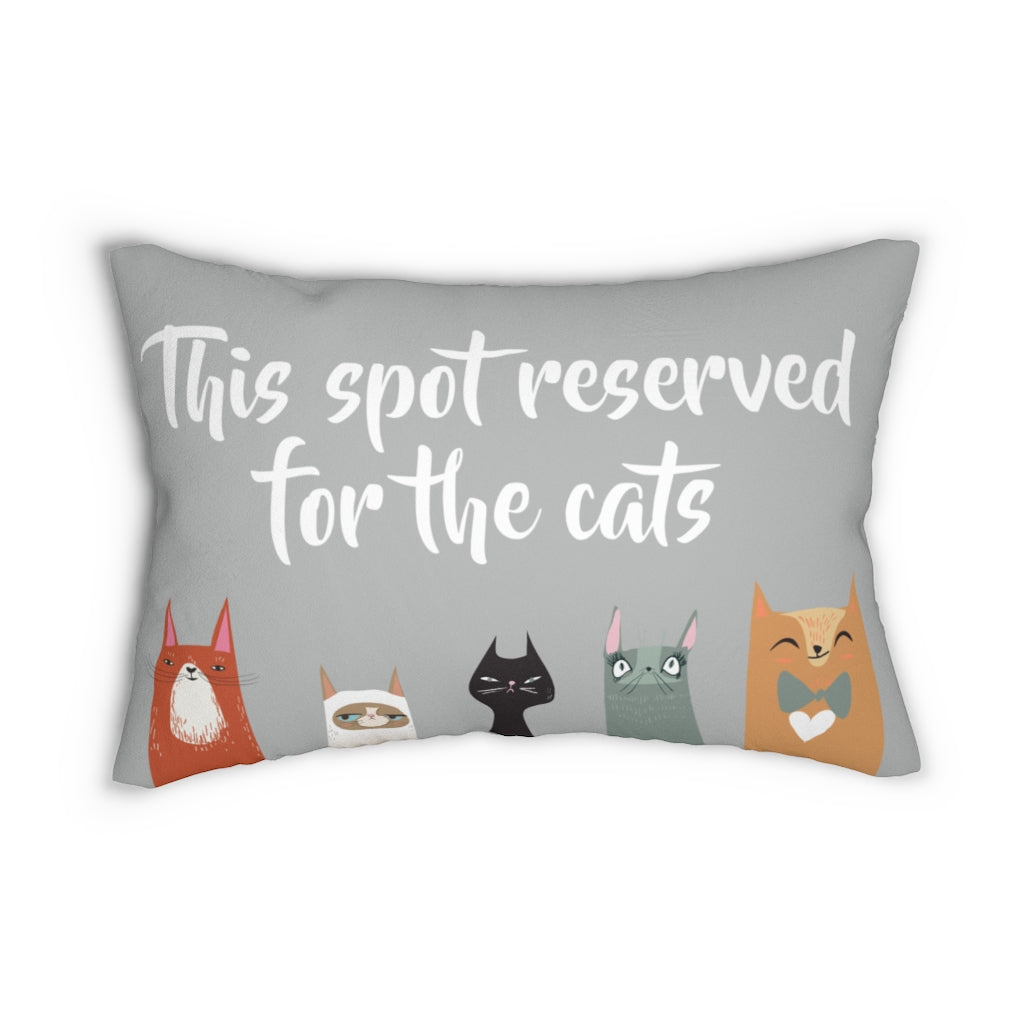Reserved For The Cats Lumbar Pillow
