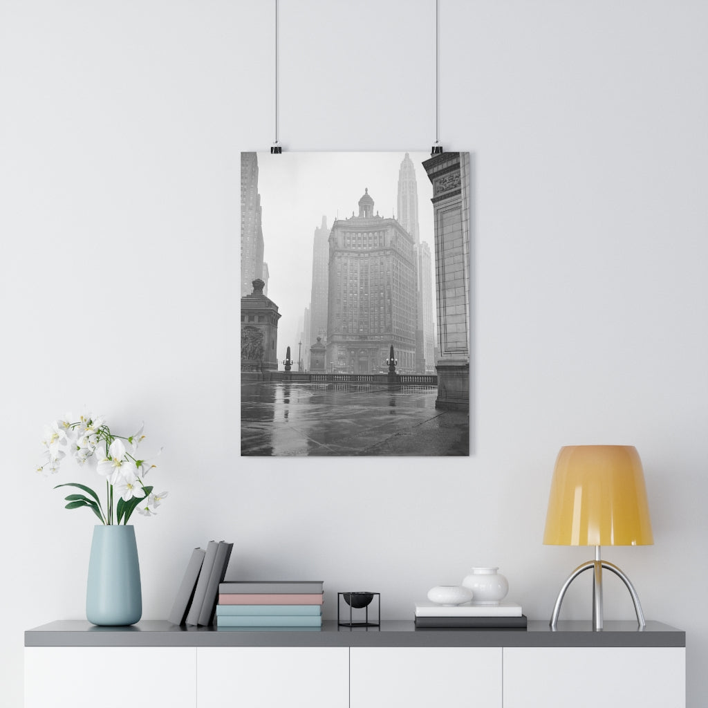Winter Chicago Fog - Giclée Art Print