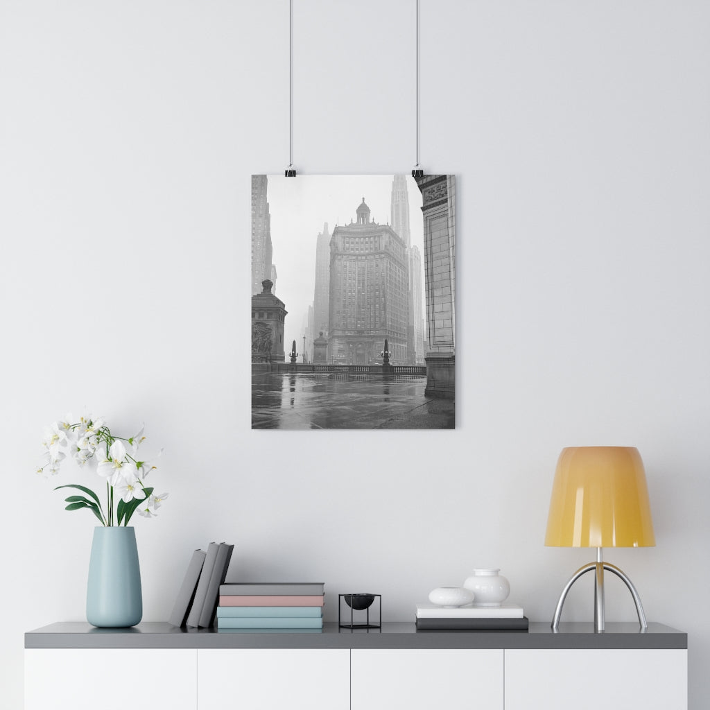 Winter Chicago Fog - Giclée Art Print