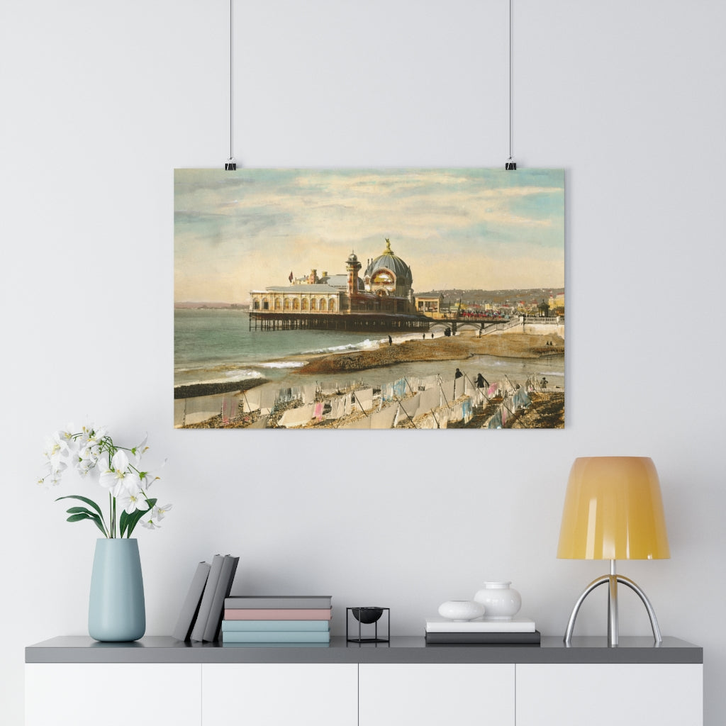 Vintage French Pier Giclée Art Print