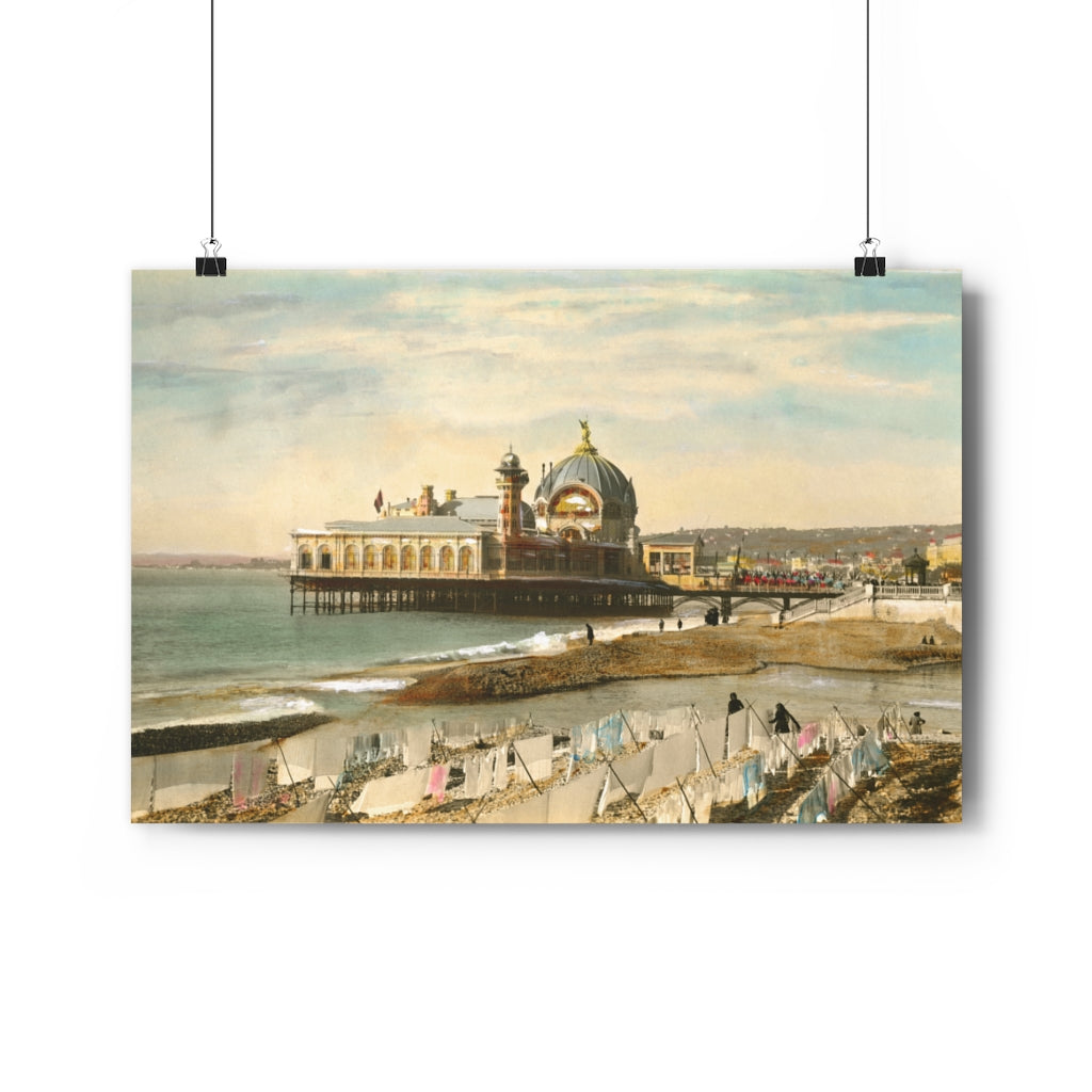 Vintage French Pier Giclée Art Print