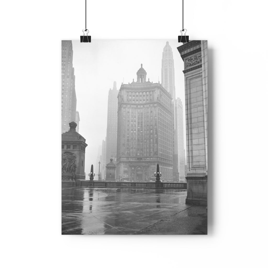 Winter Chicago Fog - Giclée Art Print