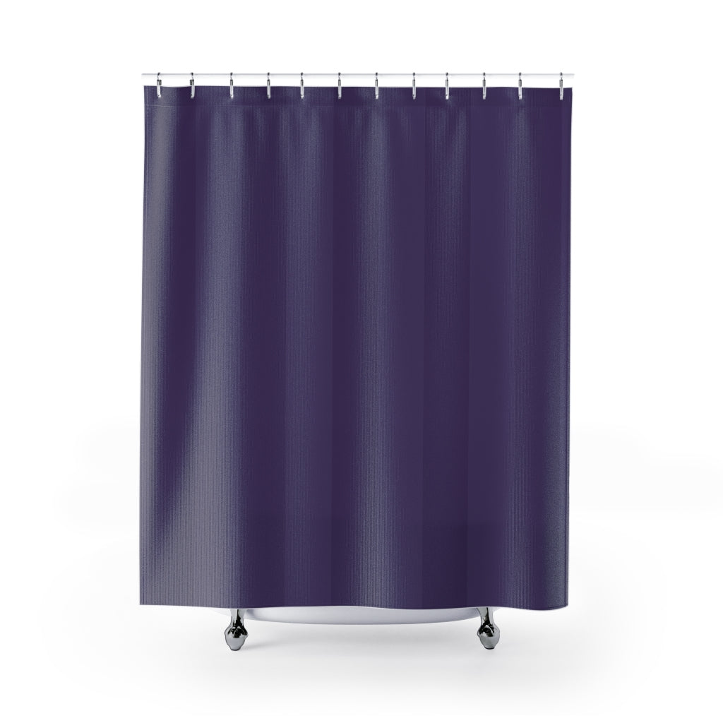 Purple Striped Shower Curtain