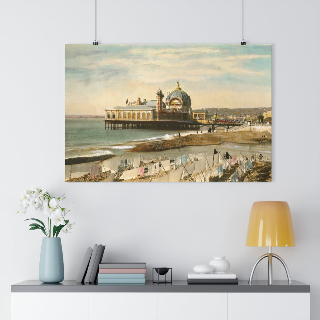 Vintage French Pier Giclée Art Print