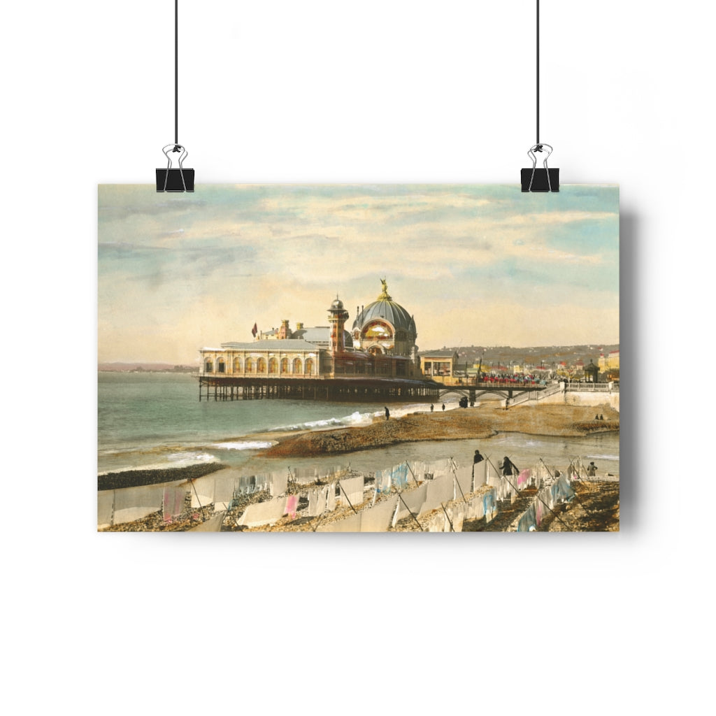 Vintage French Pier Giclée Art Print