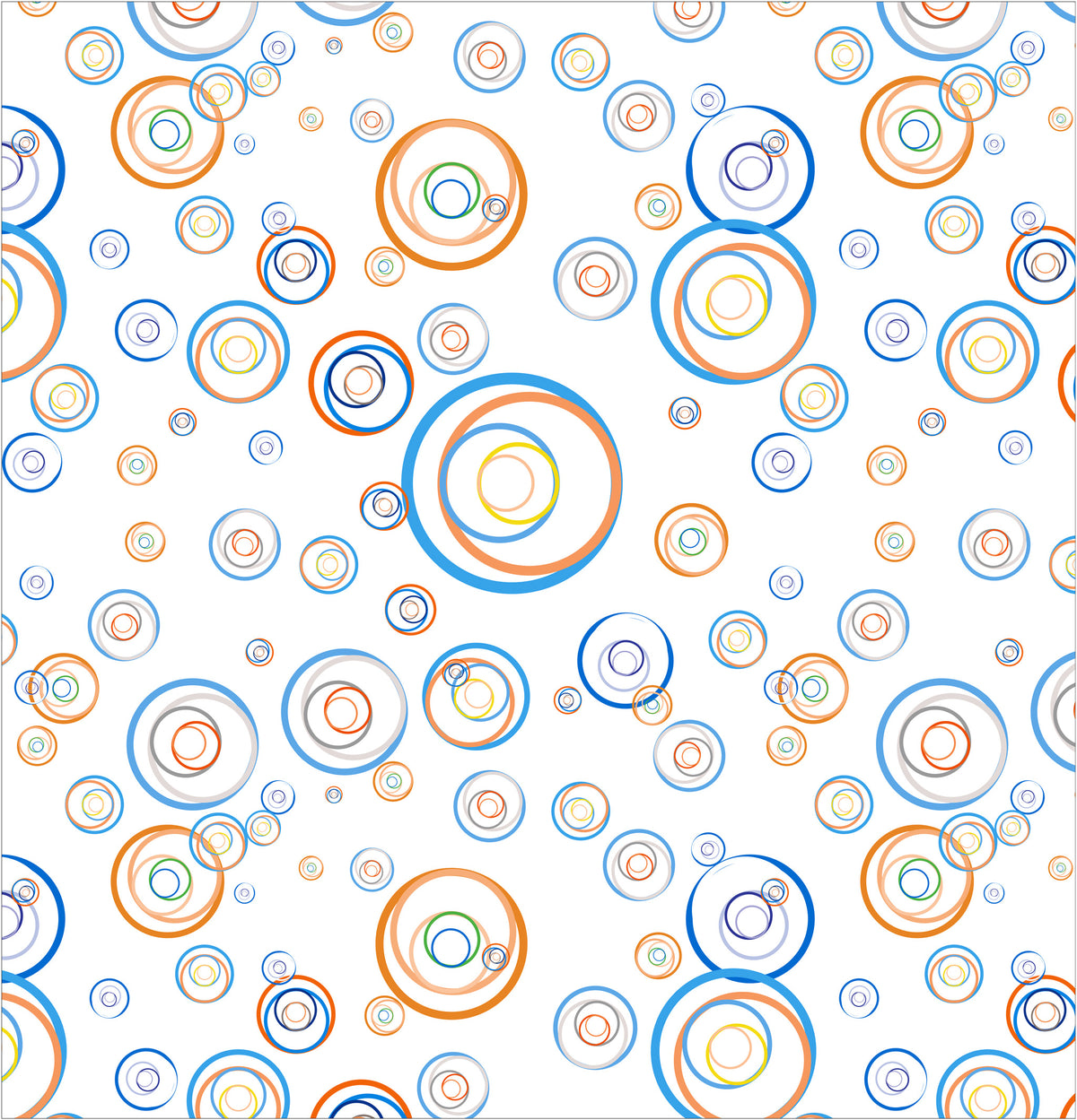 Circle Fun Modern Shower Curtain