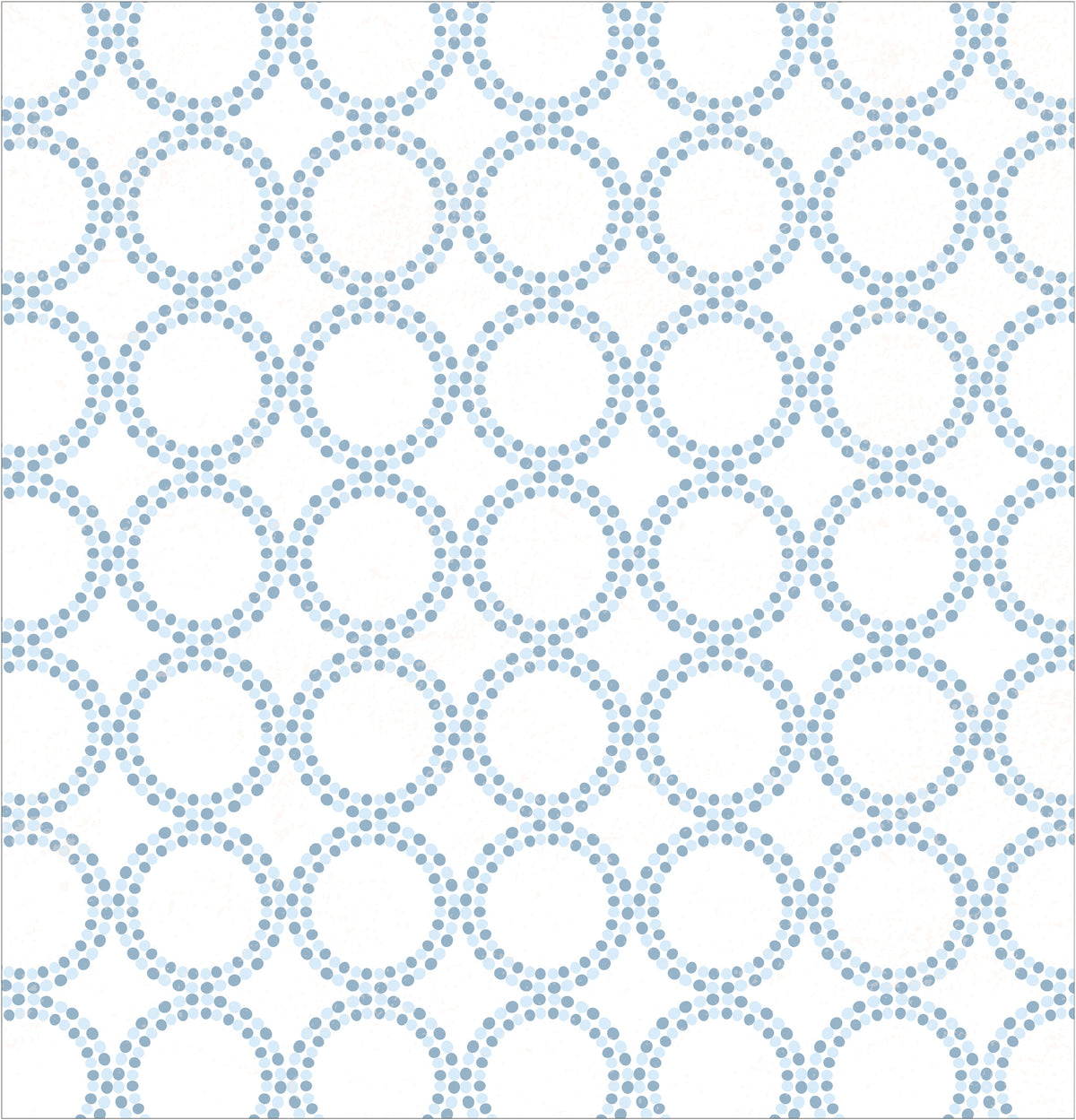 Light Blue Polka Dot Circles Shower Curtain