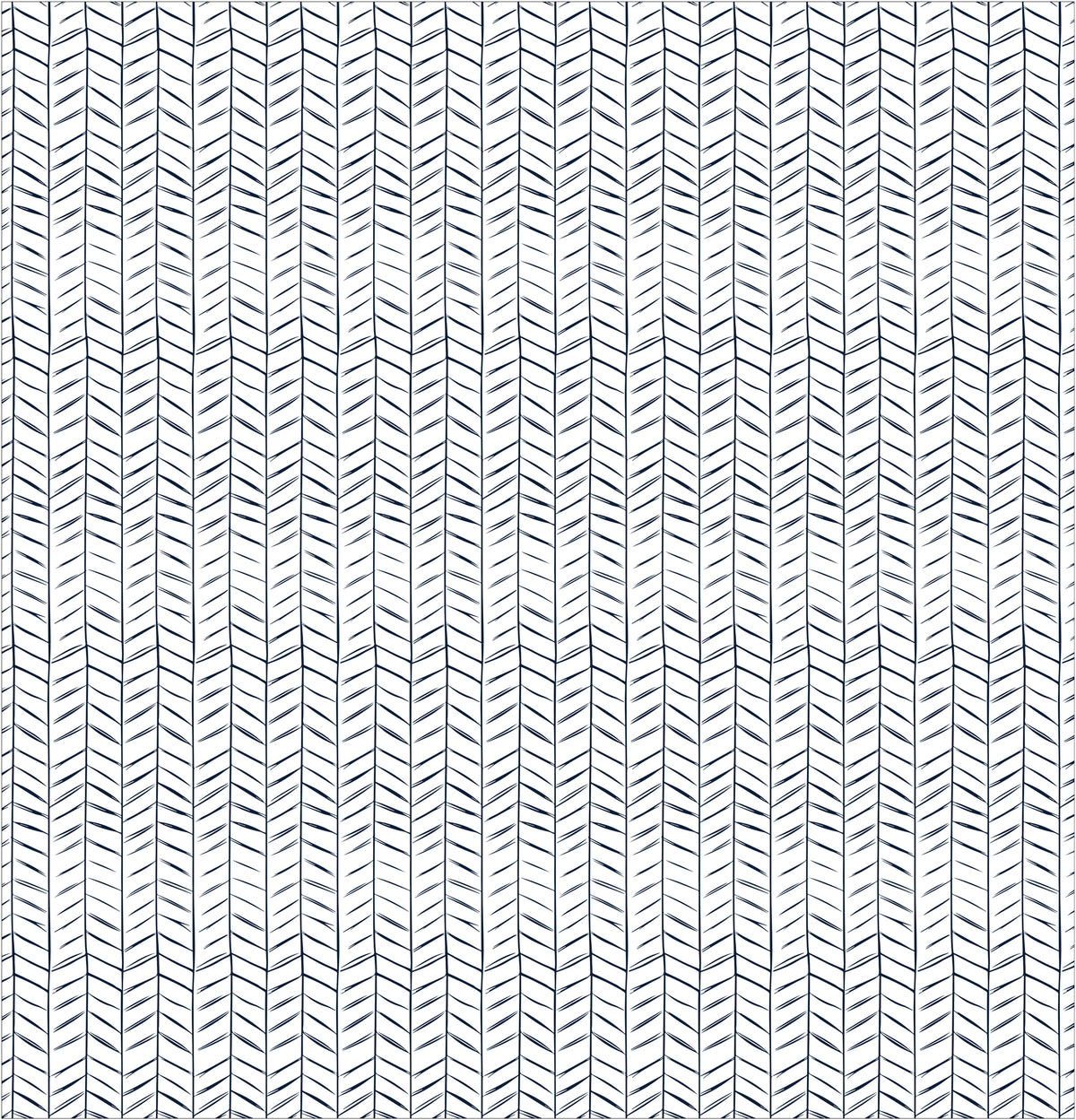 Mini Chevron Navy Shower Curtain