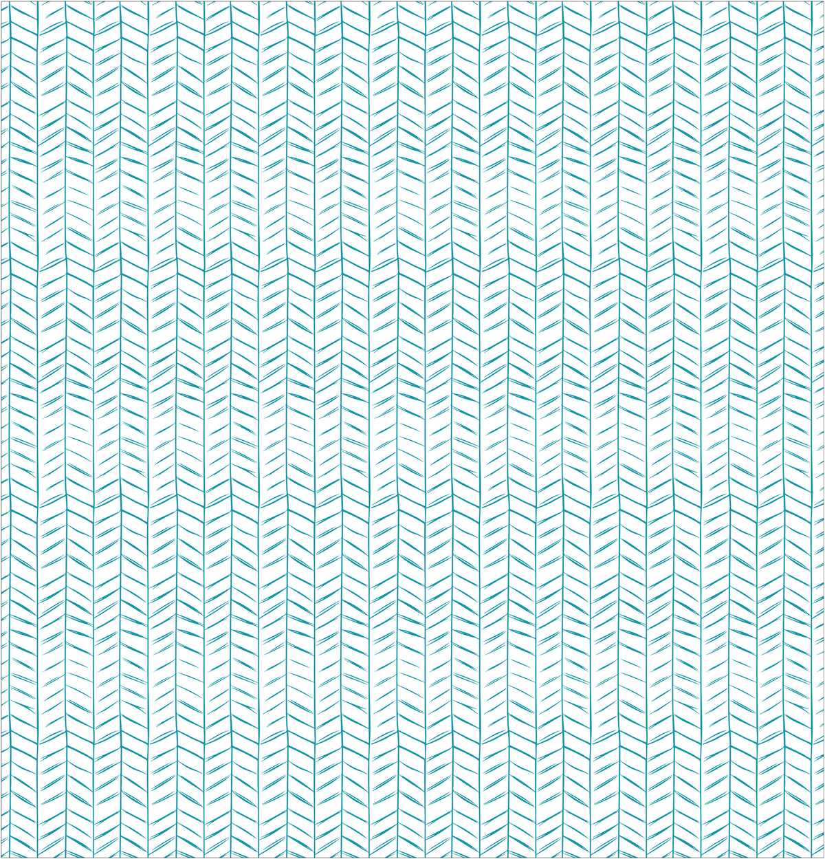 Mini Chevron Teal Shower Curtain