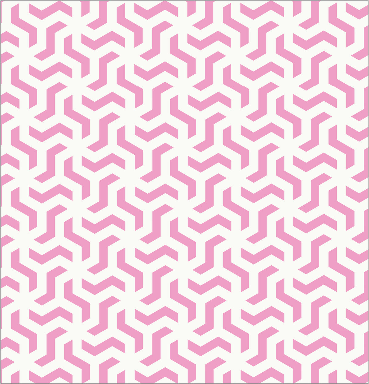 Pink Geometric Shower Curtain