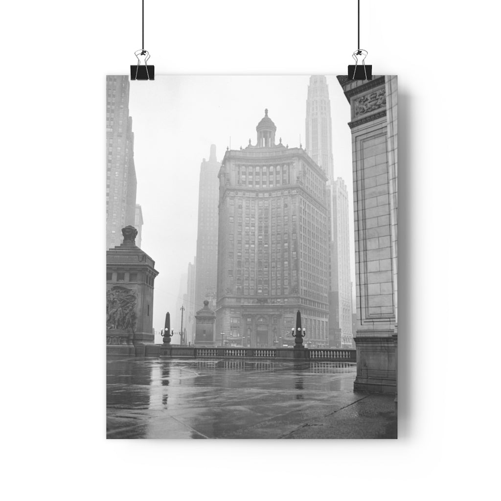 Winter Chicago Fog - Giclée Art Print