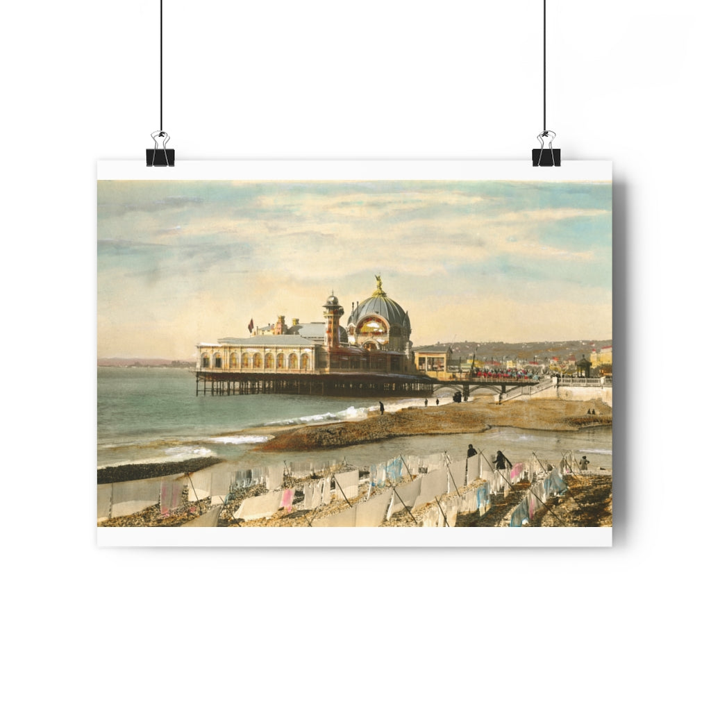 Vintage French Pier Giclée Art Print