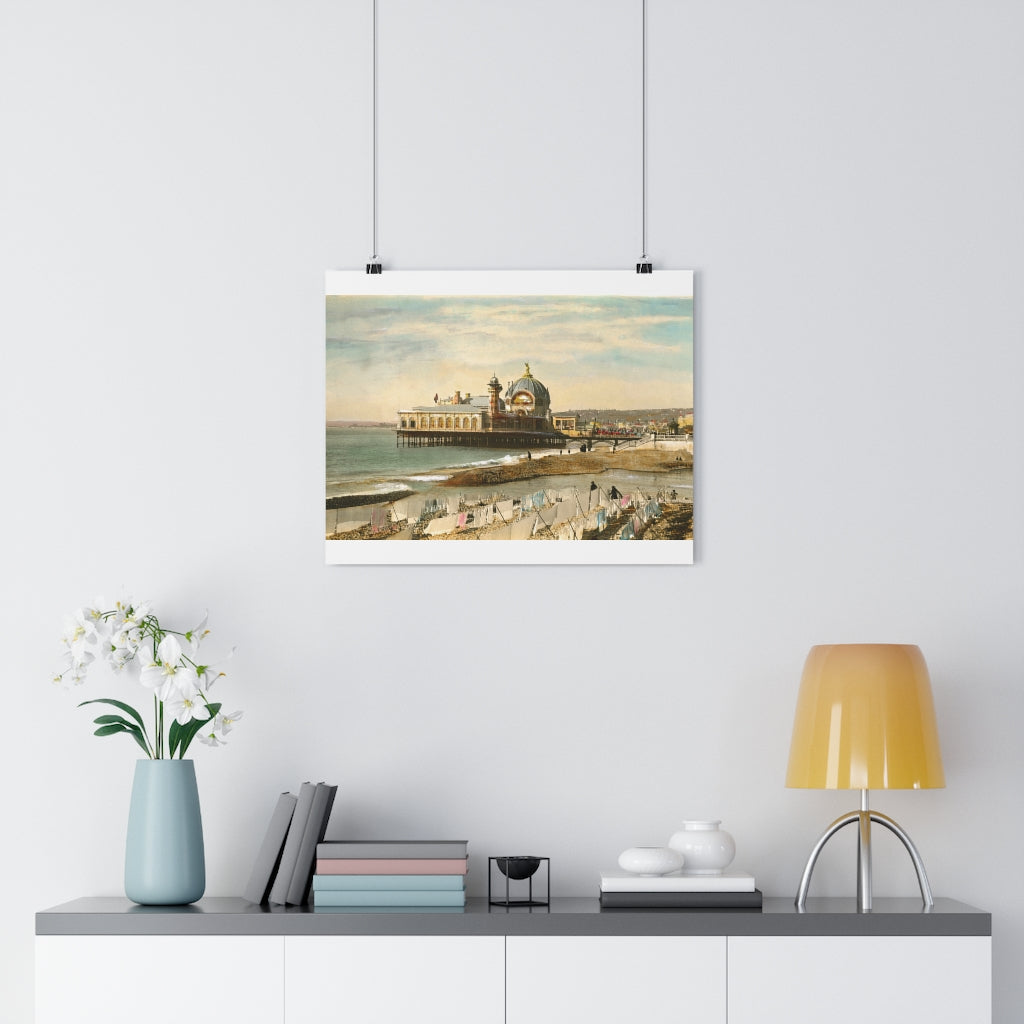 Vintage French Pier Giclée Art Print