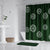Holiday Green Ornaments Shower Curtain