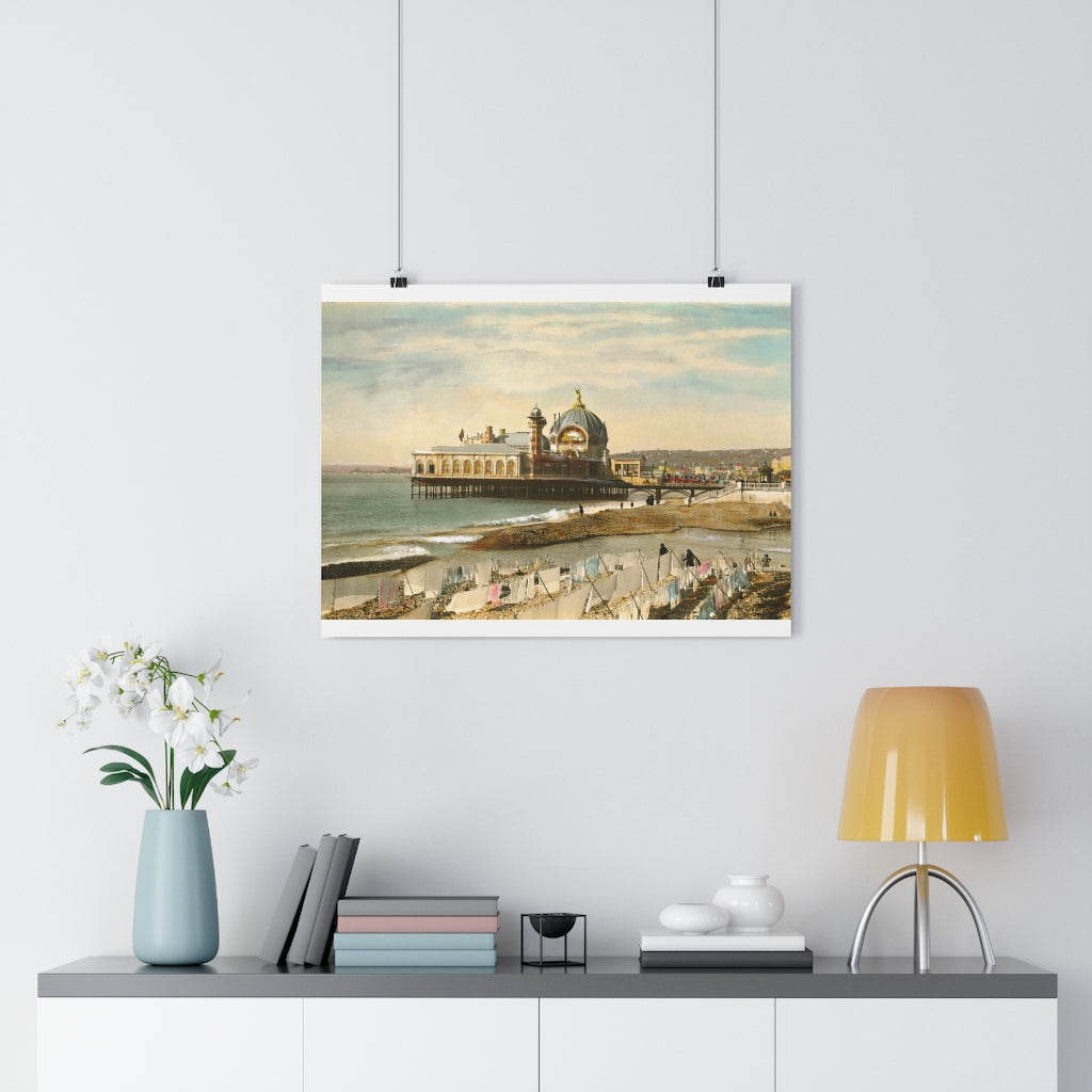 Vintage French Pier Giclée Art Print
