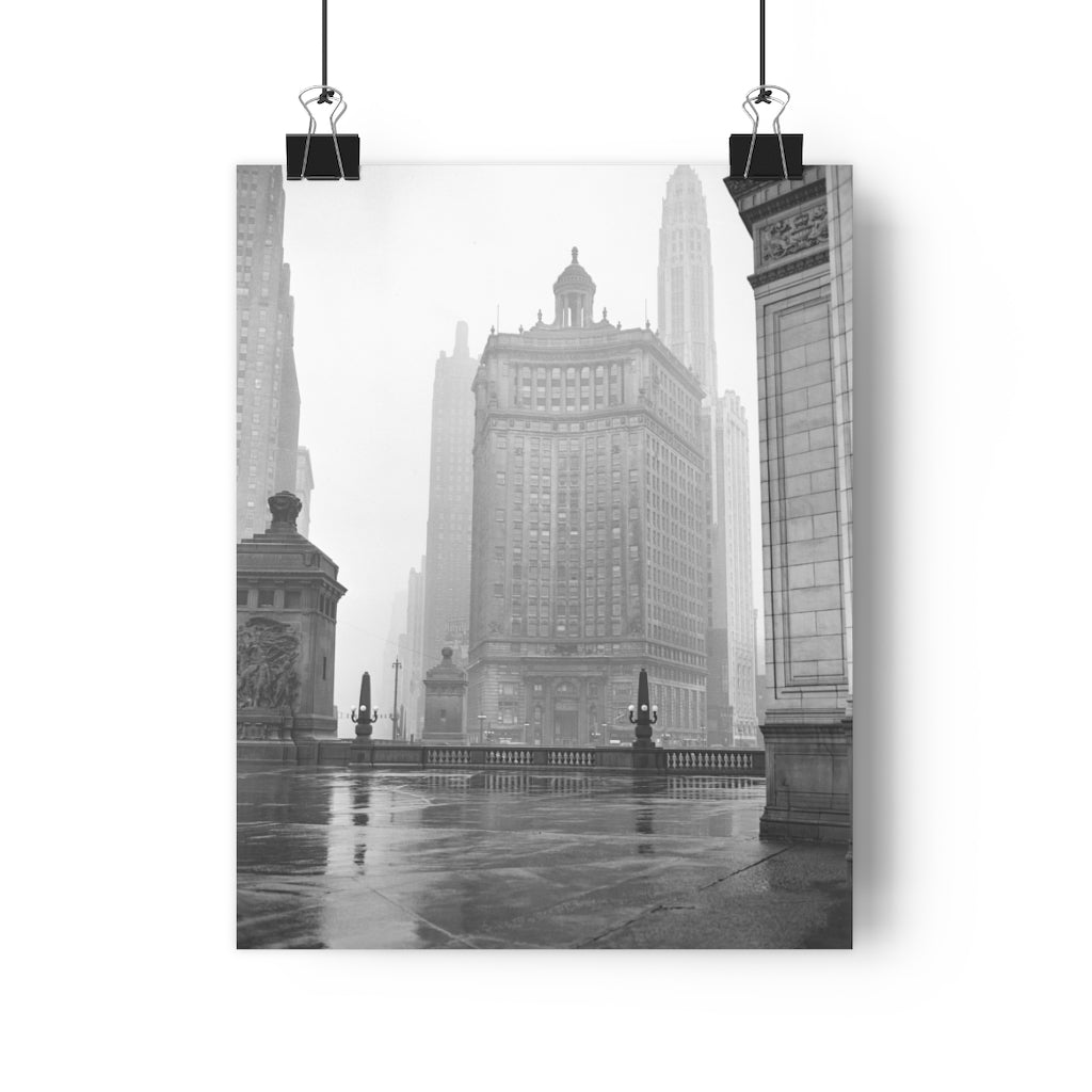 Winter Chicago Fog - Giclée Art Print