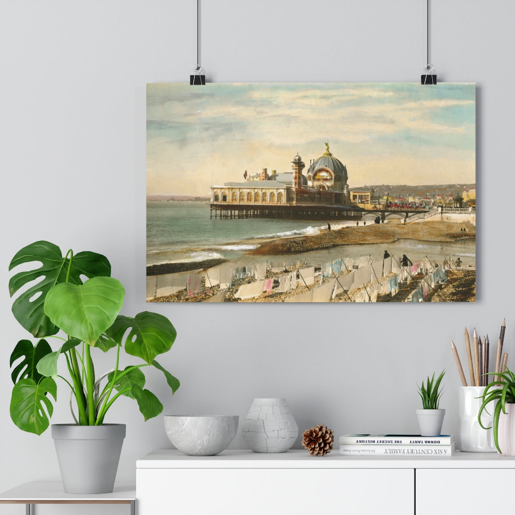 Vintage French Pier Giclée Art Print