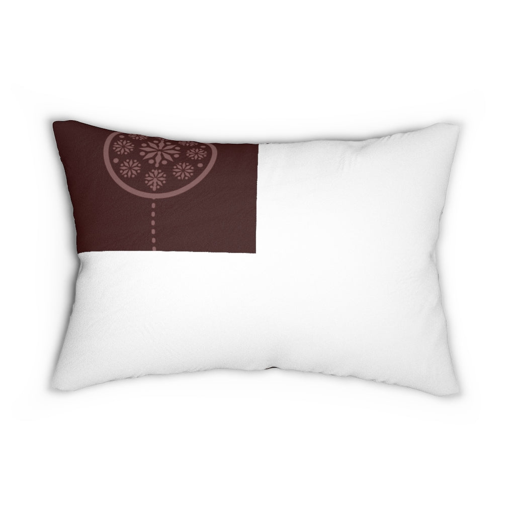 Red Holiday Ornaments Throw Pillow