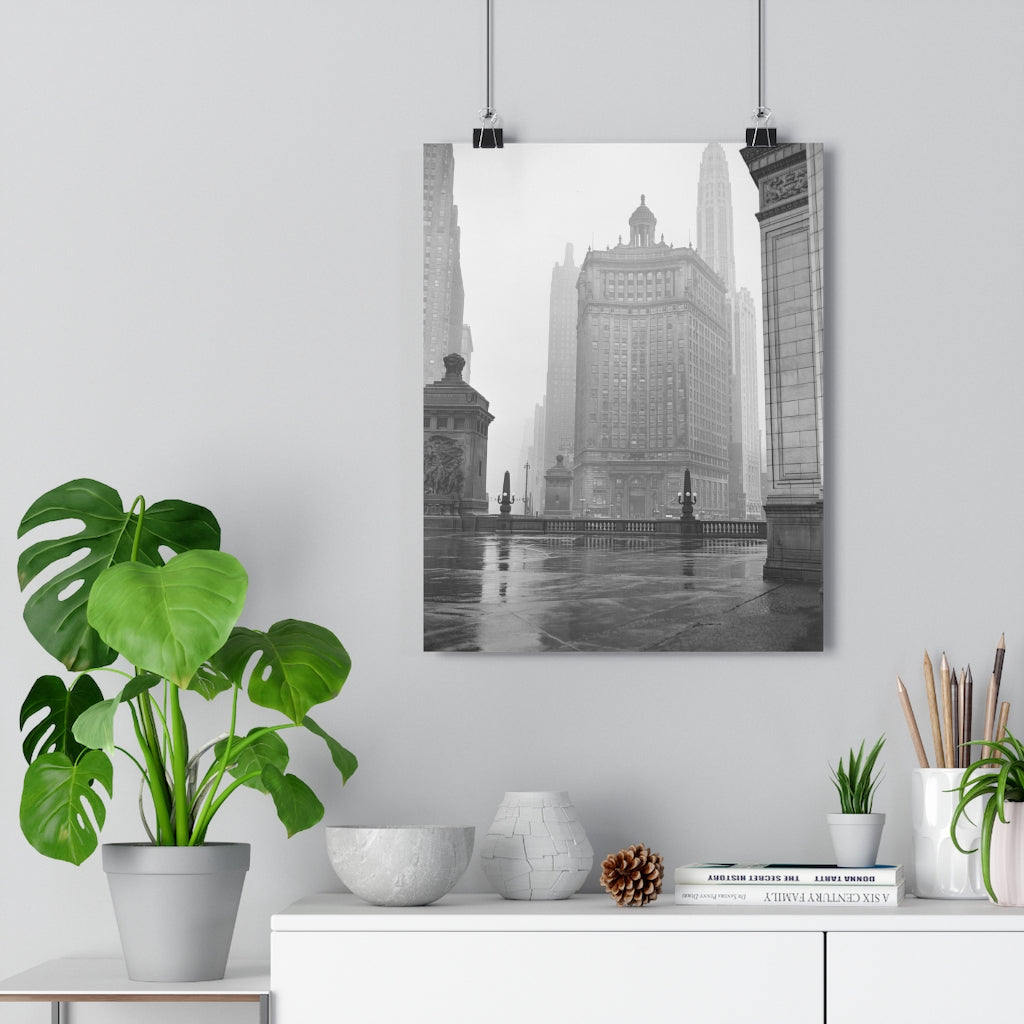 Winter Chicago Fog - Giclée Art Print