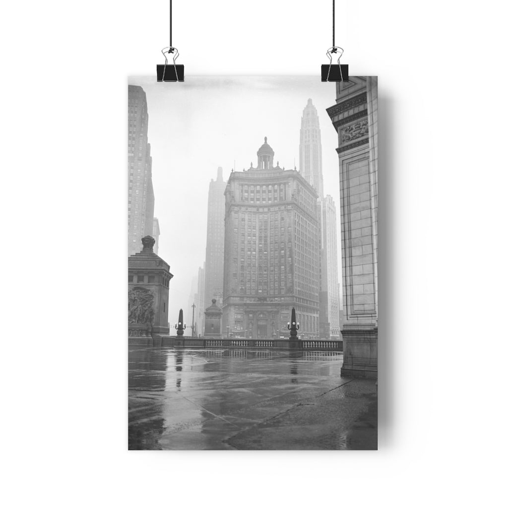 Winter Chicago Fog - Giclée Art Print