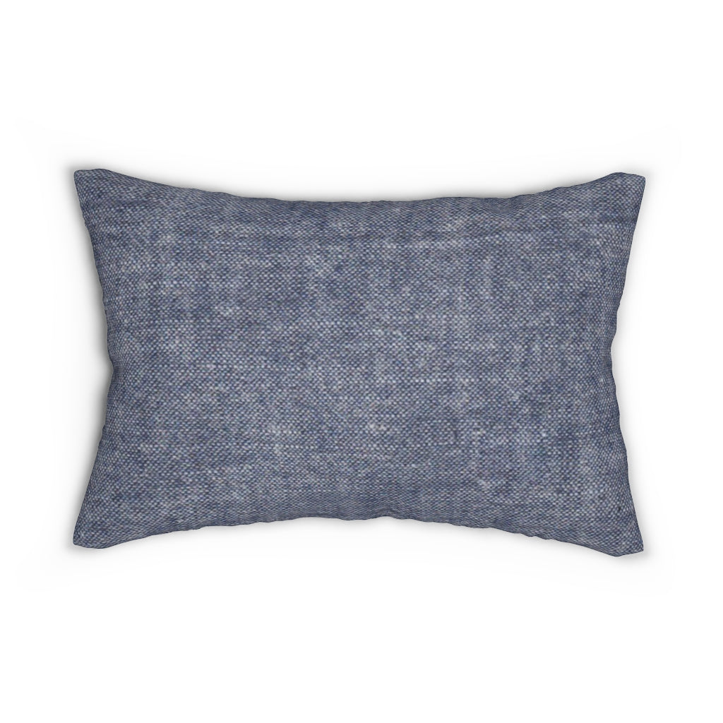 Dad Sits Here Chambray Throw Pillow
