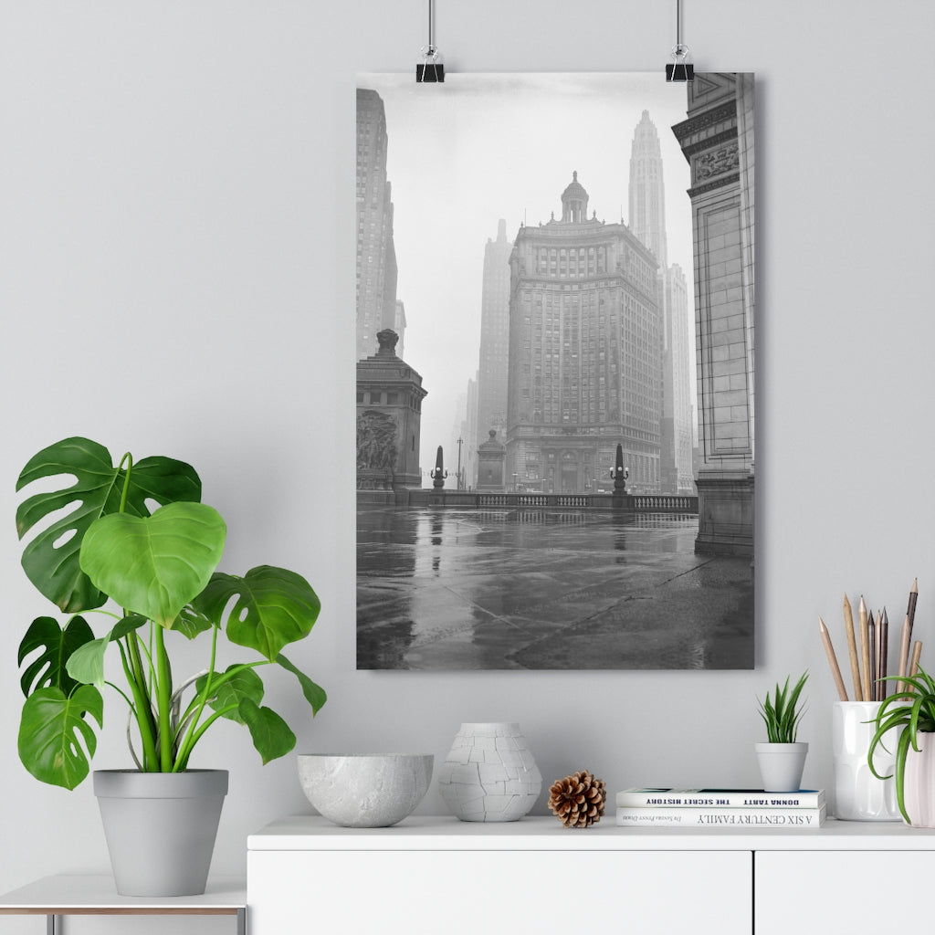 Winter Chicago Fog - Giclée Art Print