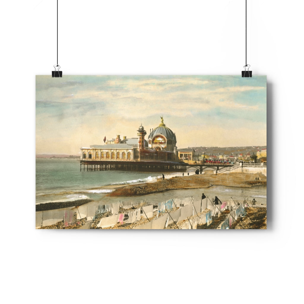 Vintage French Pier Giclée Art Print