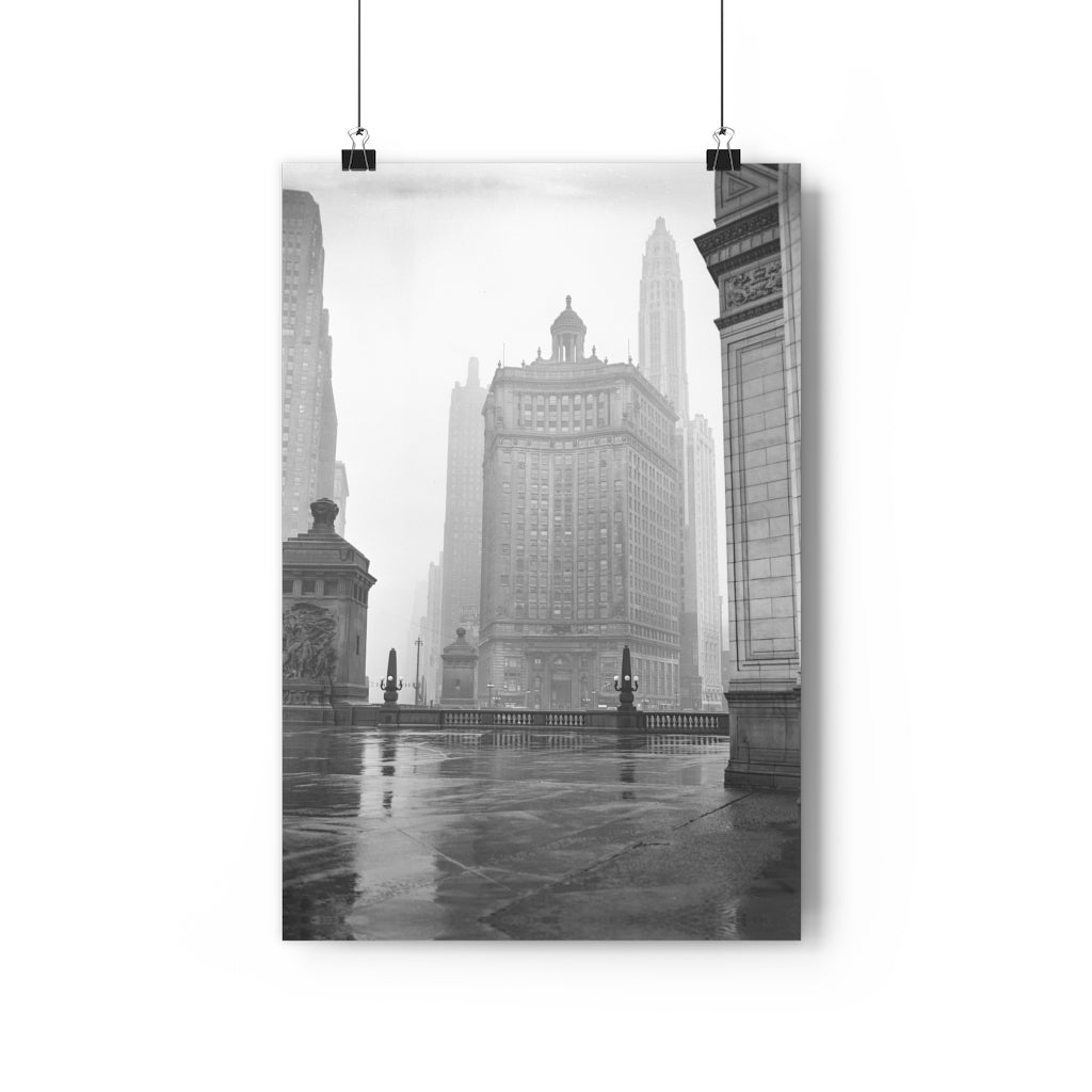 Winter Chicago Fog - Giclée Art Print
